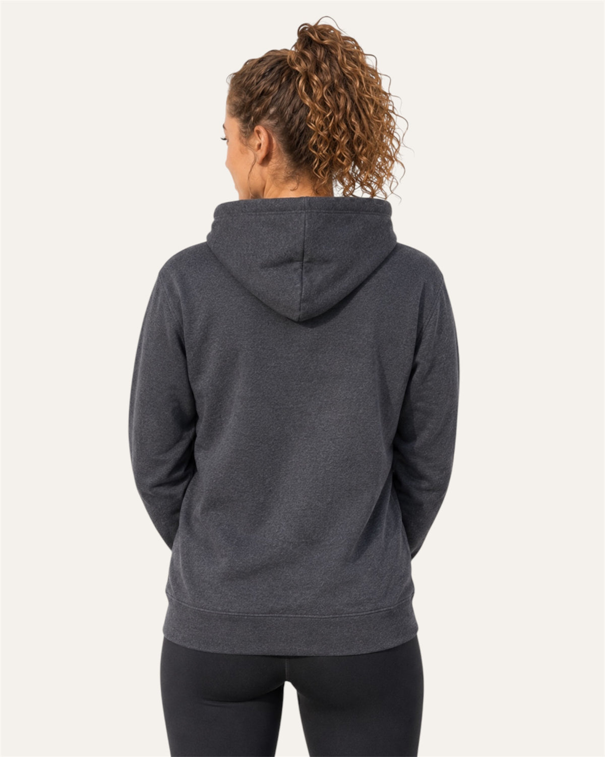 [women] Dark Heather Gray fleece hoodie