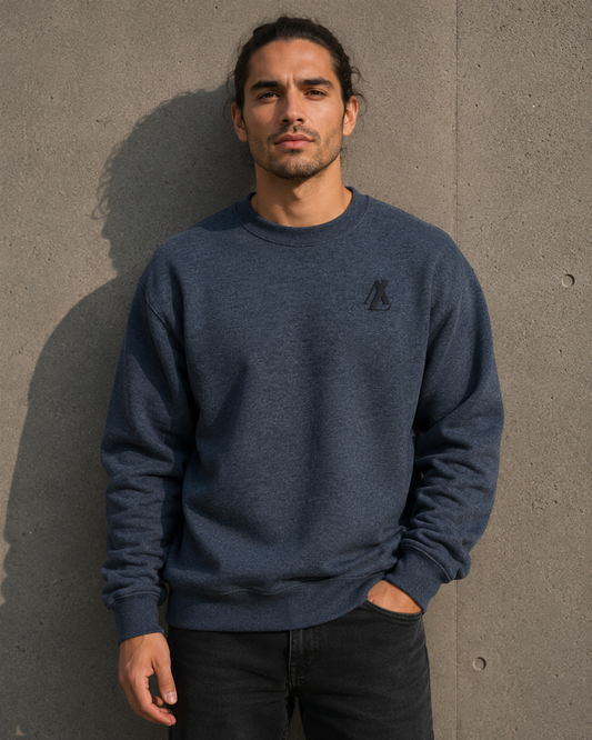 [men] Dark Heather fleece sweatshirt