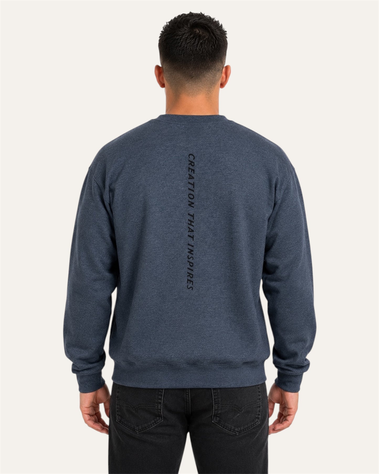 [men] Dark Heather fleece sweatshirt