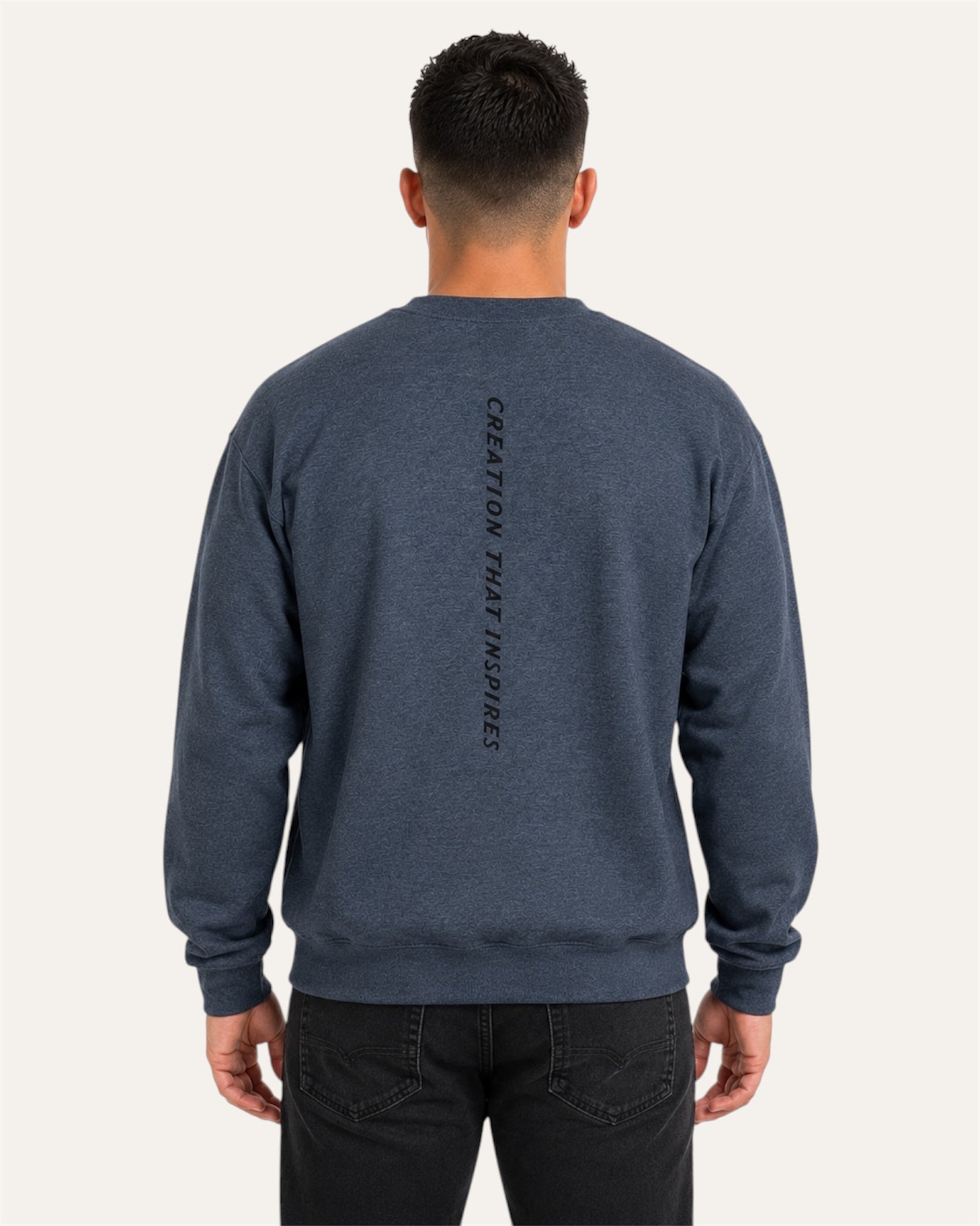 [men] Dark Heather fleece sweatshirt