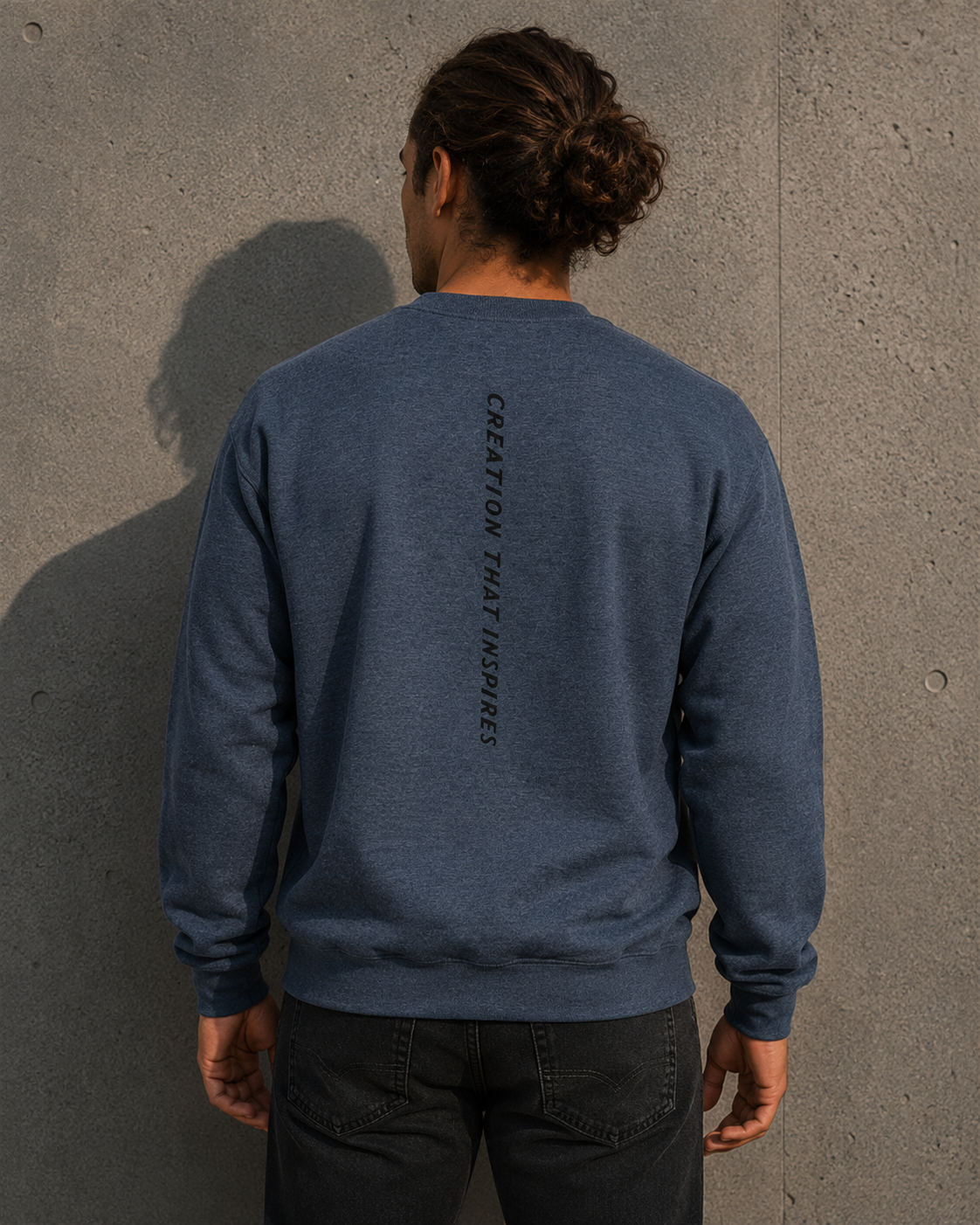 [men] Dark Heather fleece sweatshirt