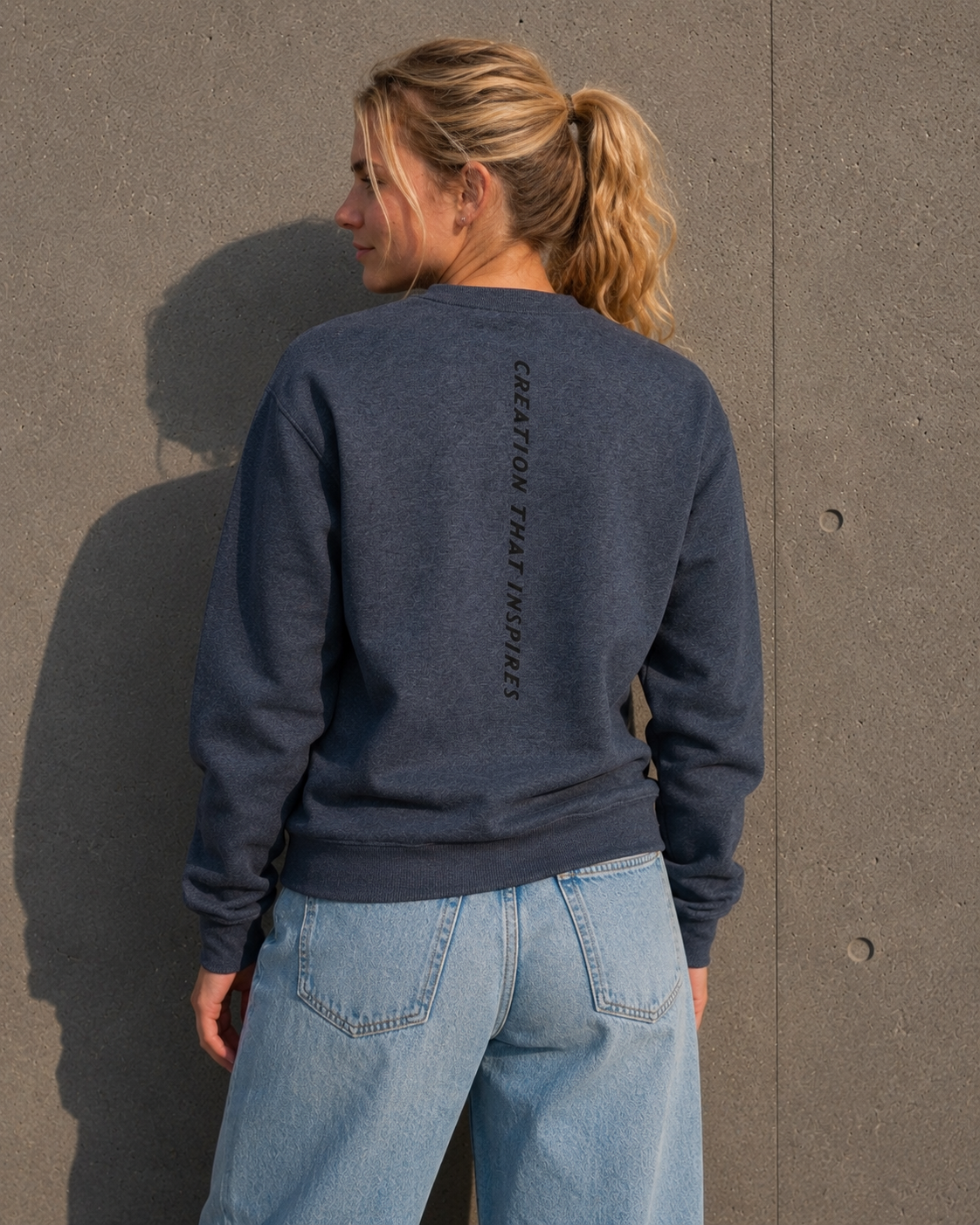 [women] Dark Heather fleece sweatshirt