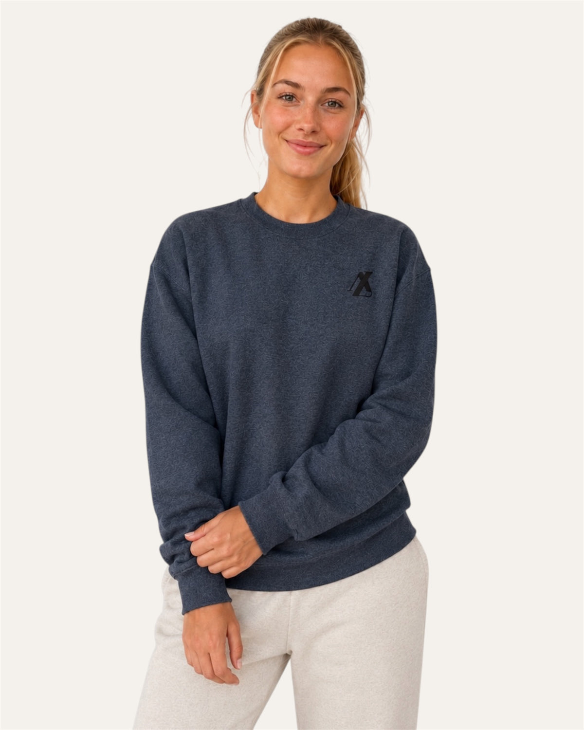 [women] Dark Heather fleece sweatshirt