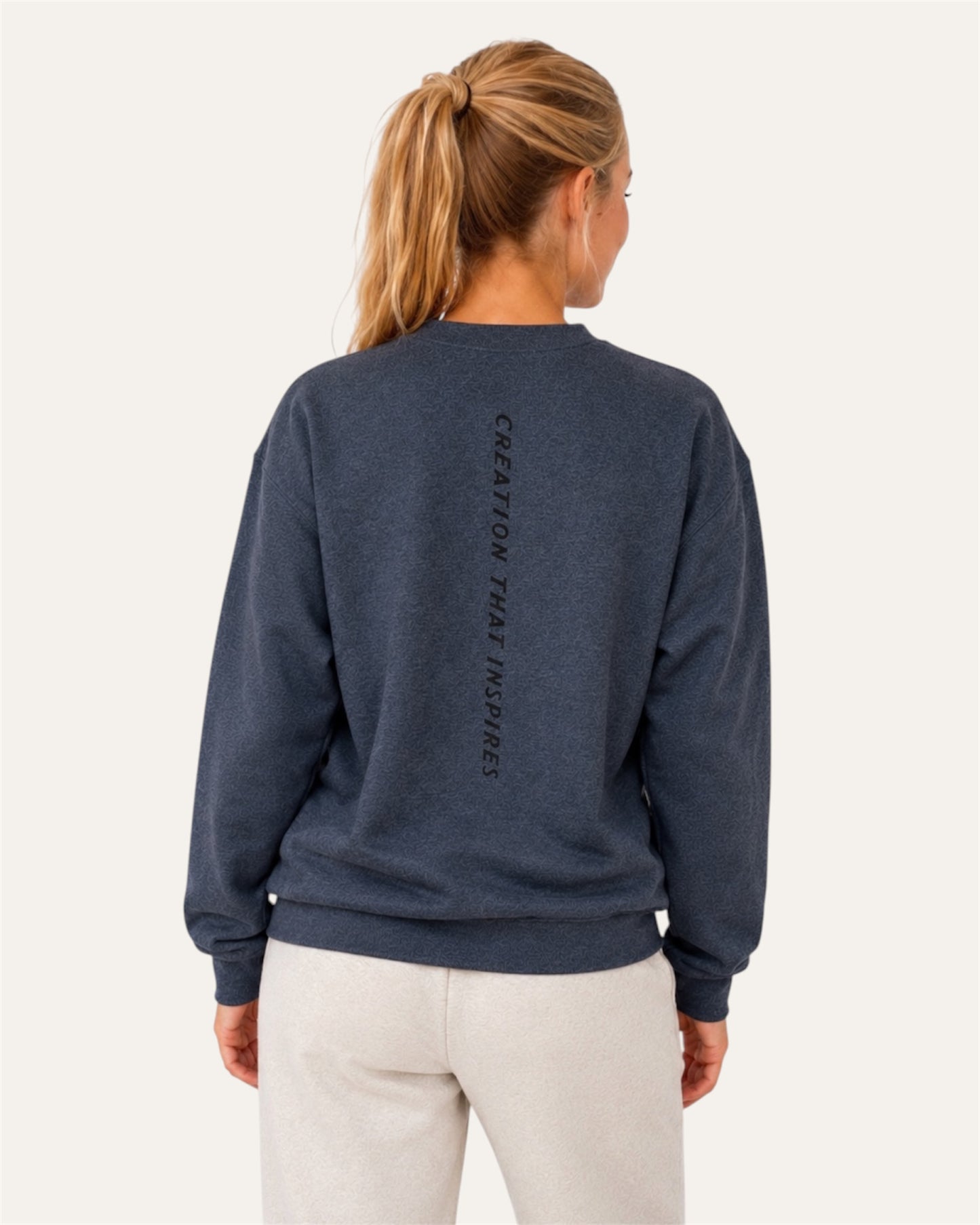[women] Dark Heather fleece sweatshirt