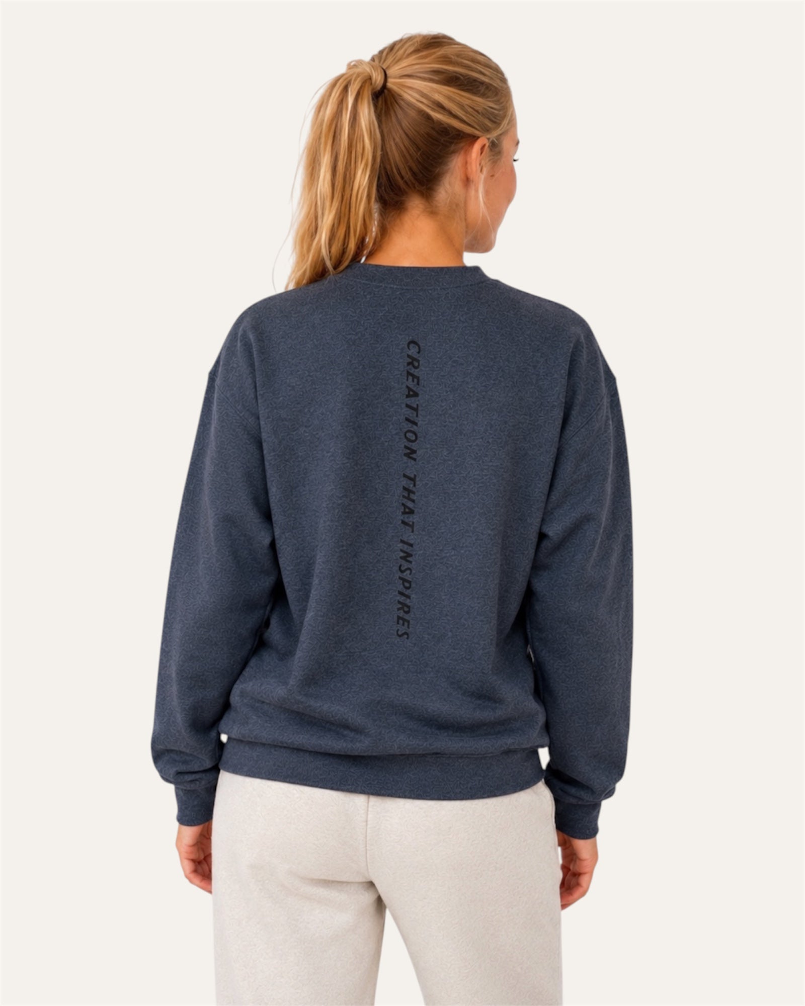 [women] Dark Heather fleece sweatshirt