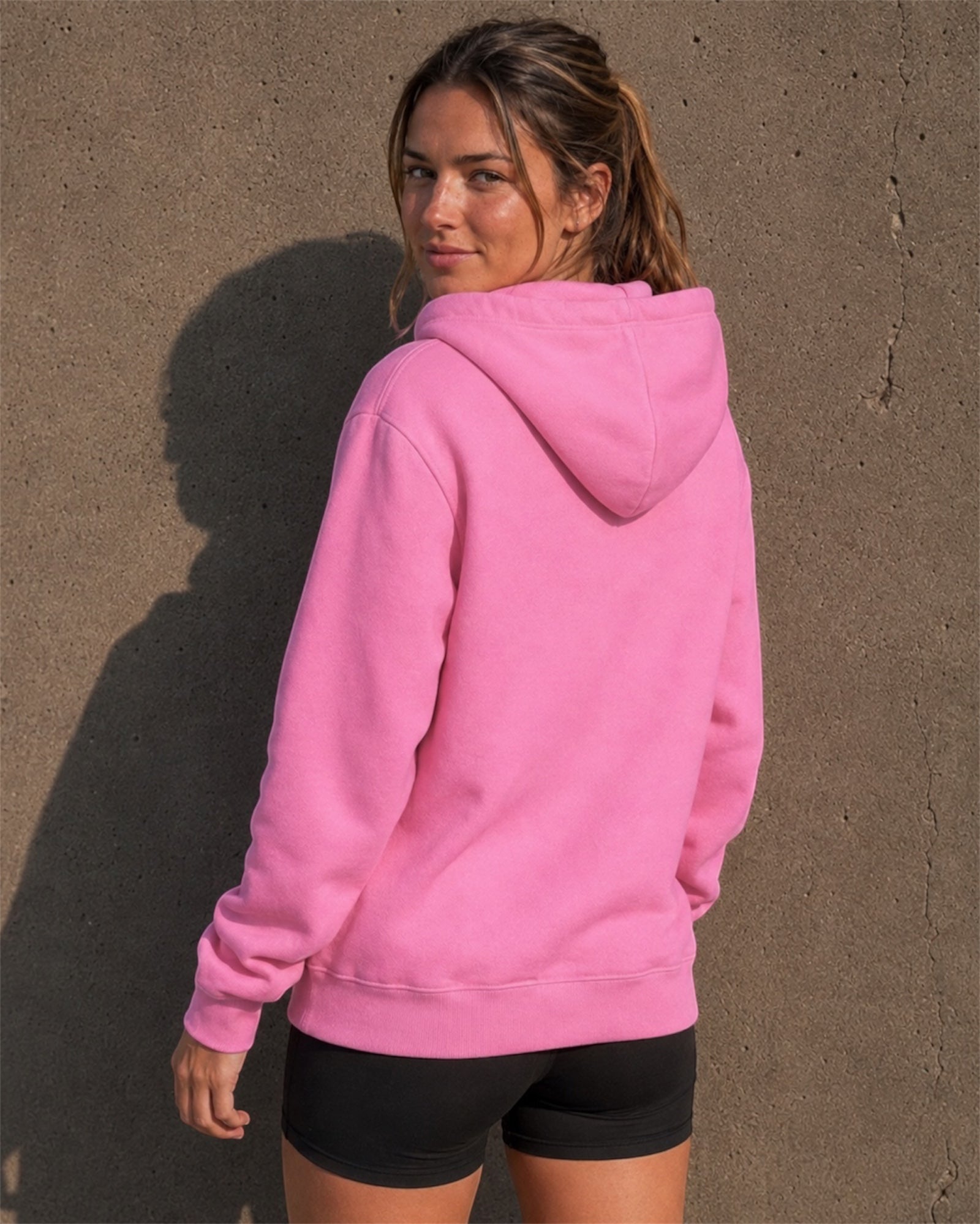[women] Candy Pink Fleece Hoodie